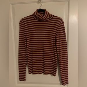 Madewell striped turtle neck